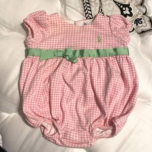 Ralph Lauren baby girl 3 month romper.